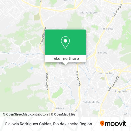 Ciclovia Rodrigues Caldas map