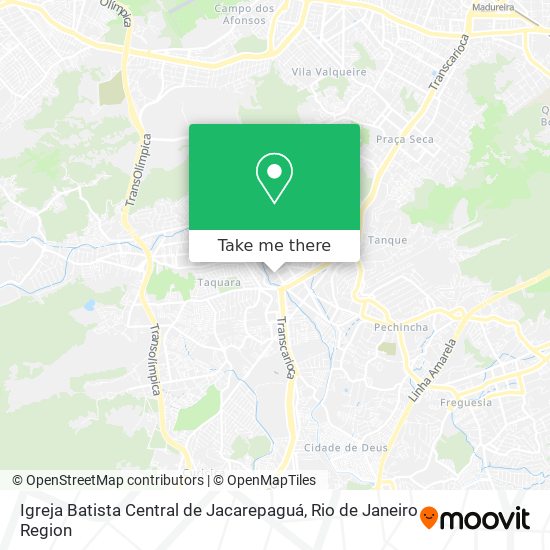 Igreja Batista Central de Jacarepaguá map
