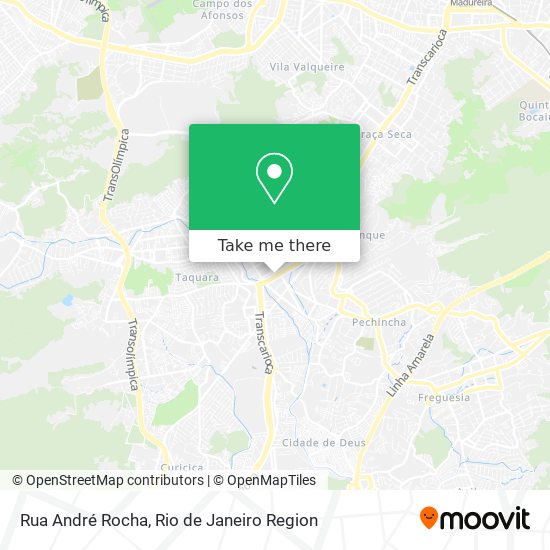 Mapa Rua André Rocha