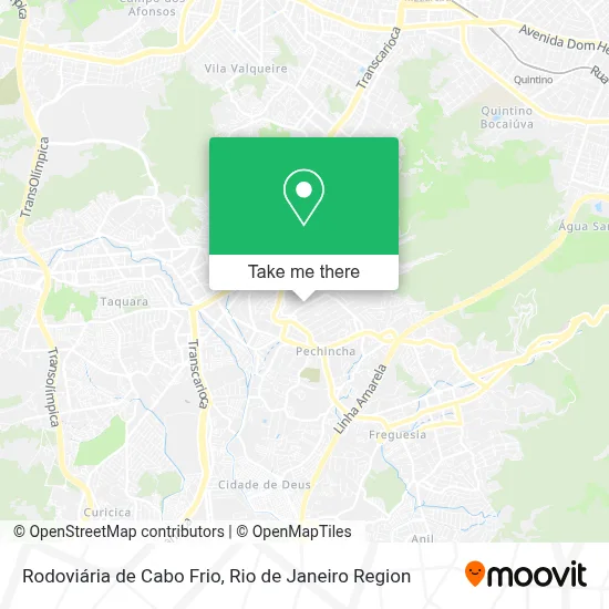 Rodoviária de Cabo Frio map