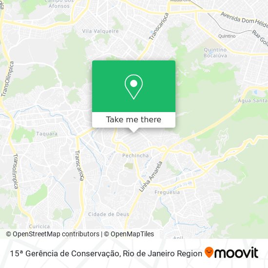 15ª Gerência de Conservação map