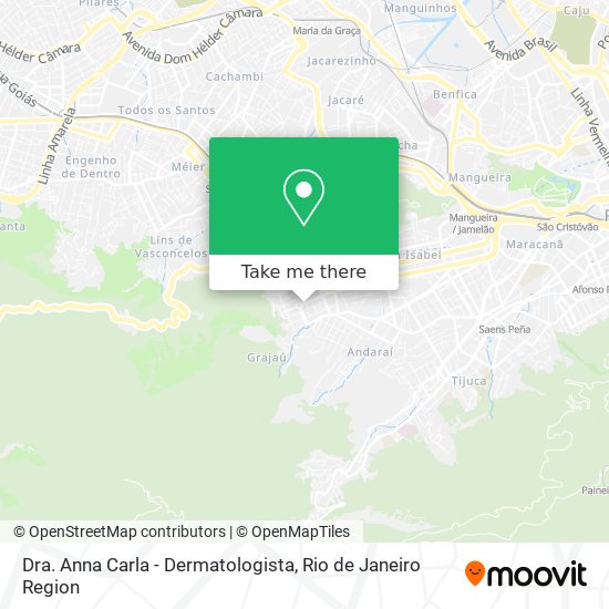 Mapa Dra. Anna Carla - Dermatologista