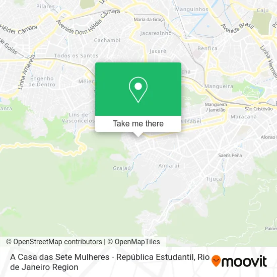 A Casa das Sete Mulheres - República Estudantil map