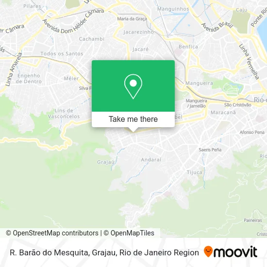 R. Barão do Mesquita, Grajau map