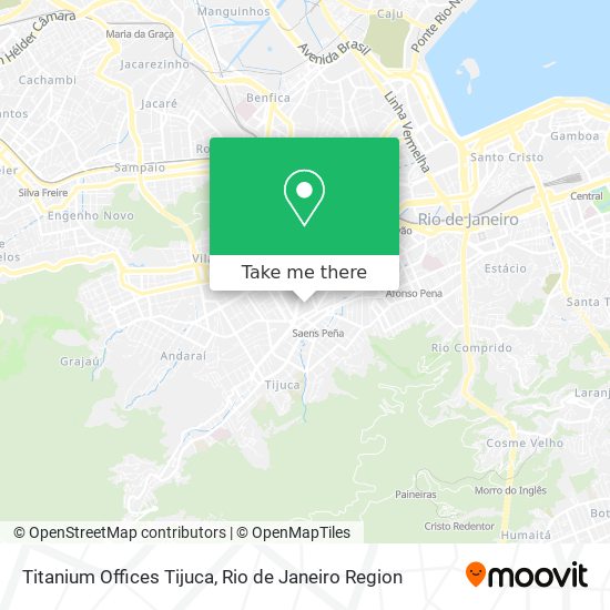 Mapa Titanium Offices Tijuca