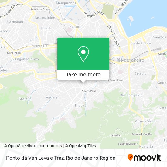 Mapa Ponto da Van Leva e Traz