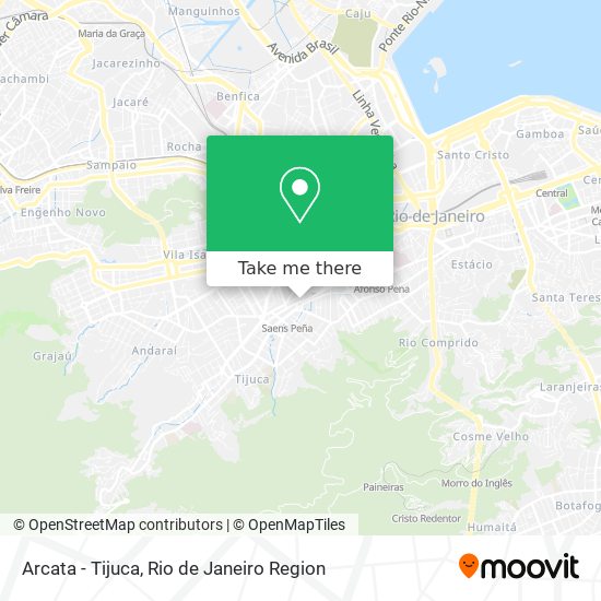 Arcata - Tijuca map