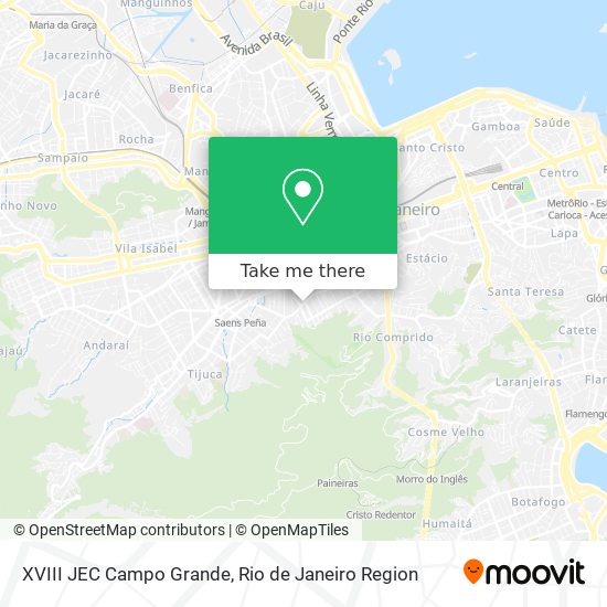 XVIII JEC Campo Grande map