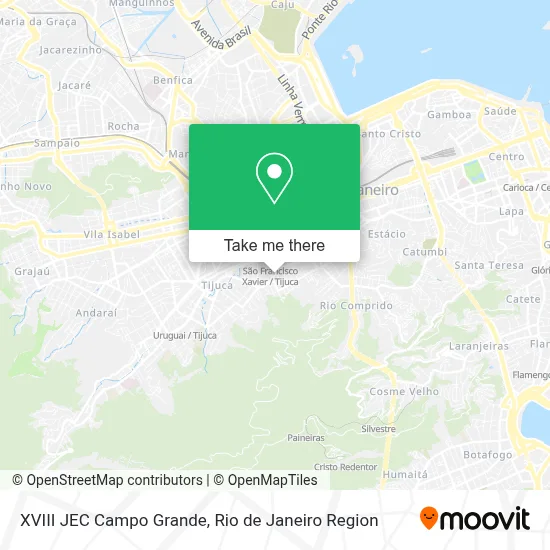 XVIII JEC Campo Grande map