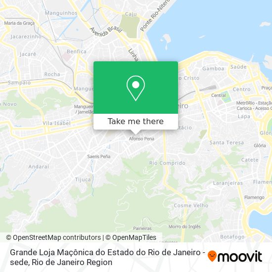 Grande Loja Maçônica do Estado do Rio de Janeiro - sede map