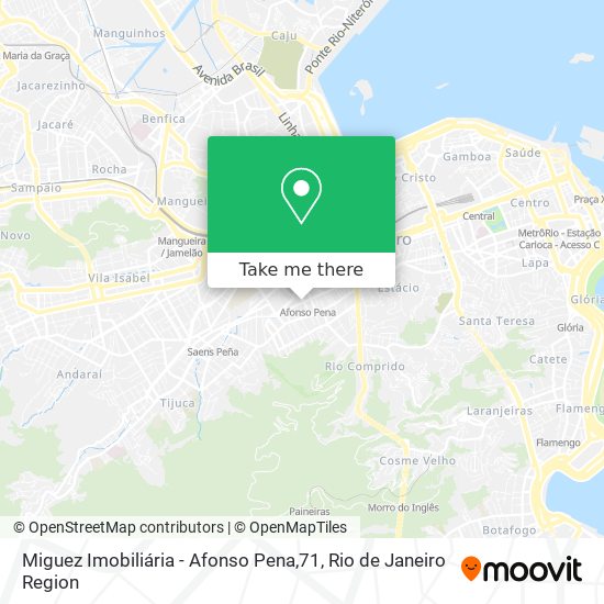 Mapa Miguez Imobiliária - Afonso Pena,71