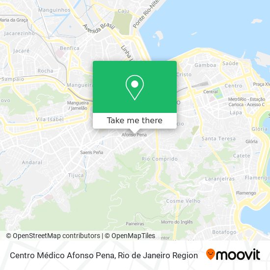 Mapa Centro Médico Afonso Pena