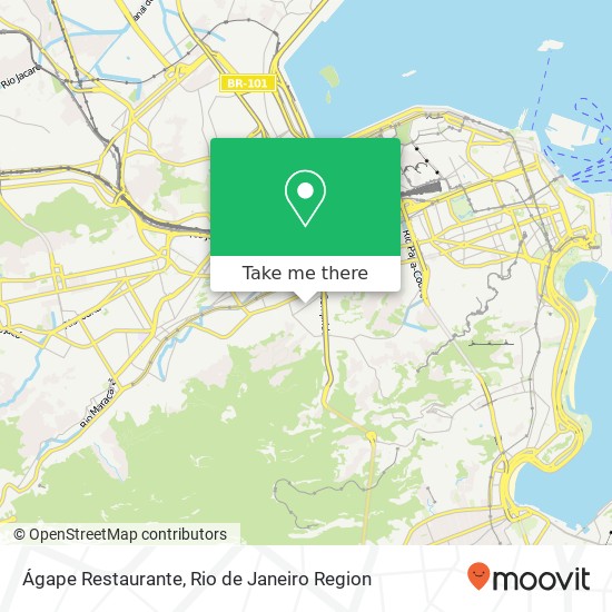 Mapa Ágape Restaurante