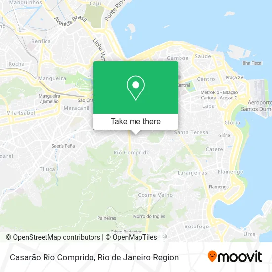 Casarão Rio Comprido map