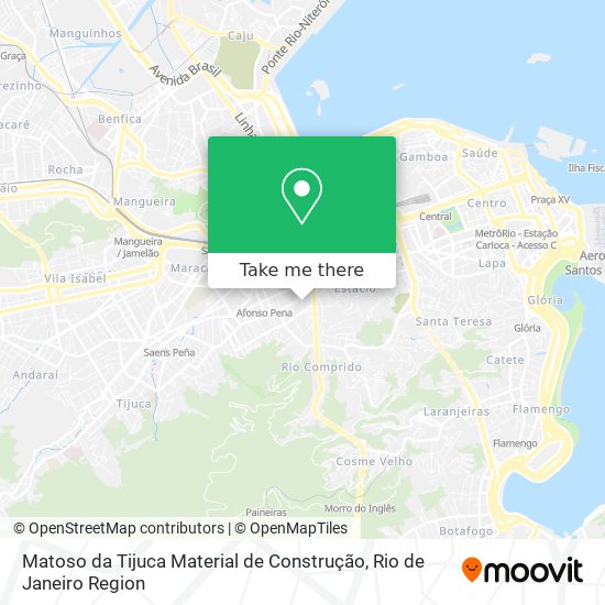 Matoso da Tijuca Material de Construção map
