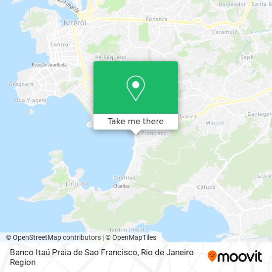 Mapa Banco Itaú Praia de Sao Francisco