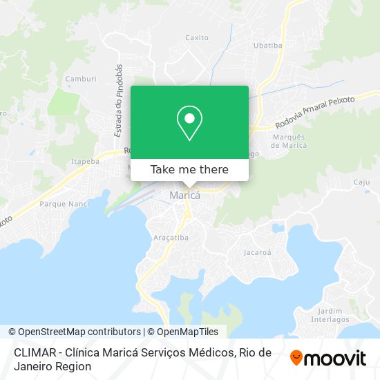 Mapa CLIMAR - Clínica Maricá Serviços Médicos