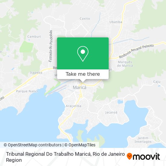 Tribunal Regional Do Trabalho Maricá map