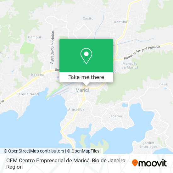 CEM Centro Empresarial de Maricá map