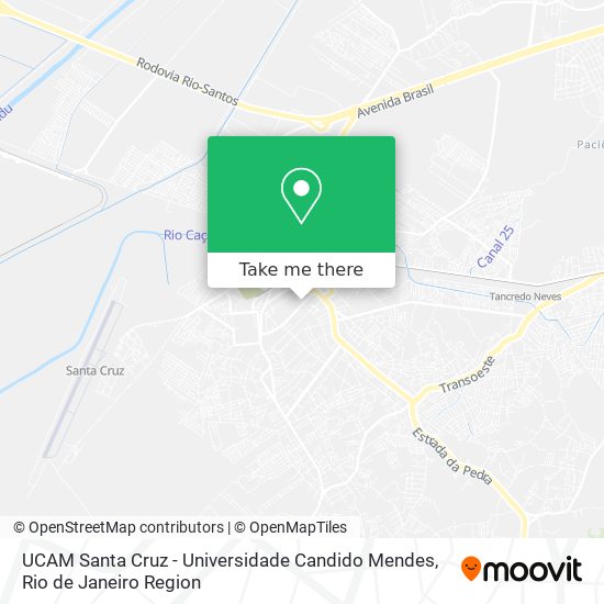 UCAM Santa Cruz - Universidade Candido Mendes map