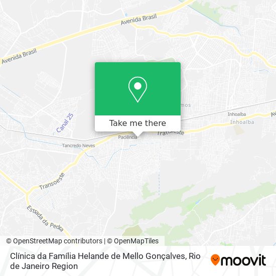 Clínica da Família Helande de Mello Gonçalves map