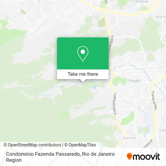 Condomínio Fazenda Passaredo map