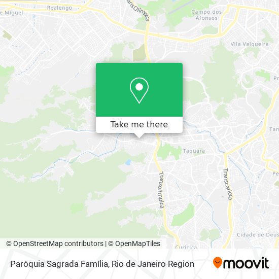 Mapa Paróquia Sagrada Família