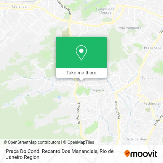 Praça Do Cond. Recanto Dos Mananciais map