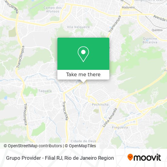 Grupo Provider - Filial RJ map