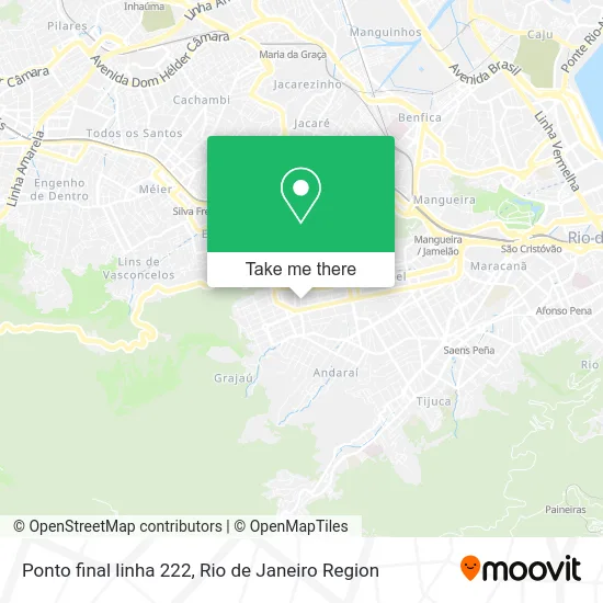 Ponto final linha 222 map