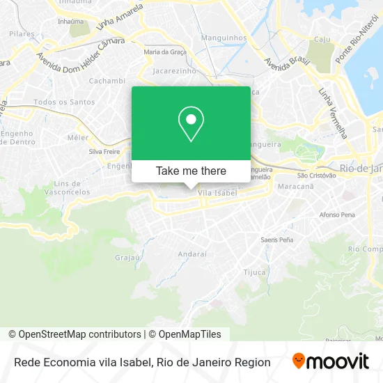 Rede Economia vila Isabel map