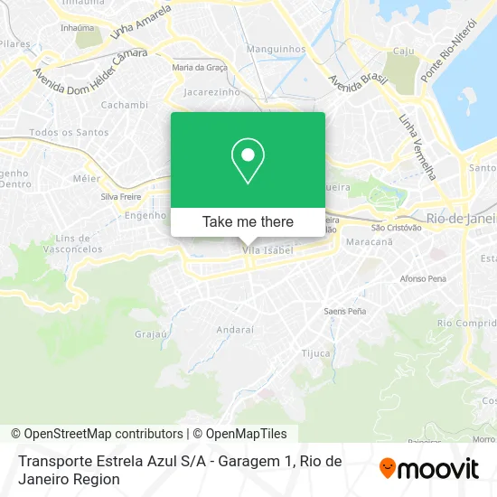 Transporte Estrela Azul S / A - Garagem 1 map