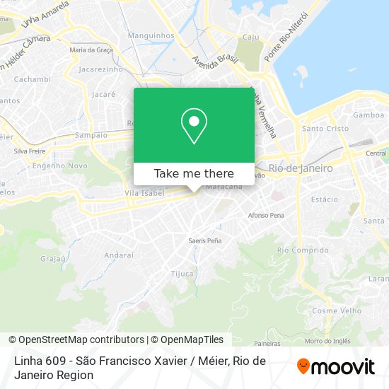 Linha 609 - São Francisco Xavier / Méier map