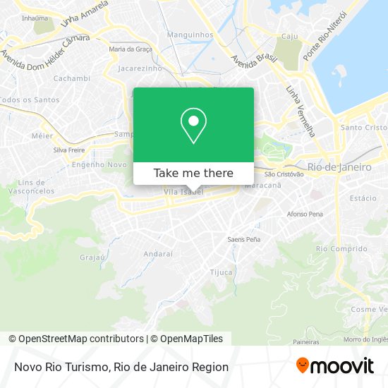 Mapa Novo Rio Turismo