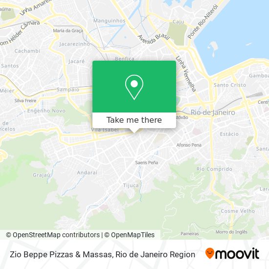 Mapa Zio Beppe Pizzas & Massas