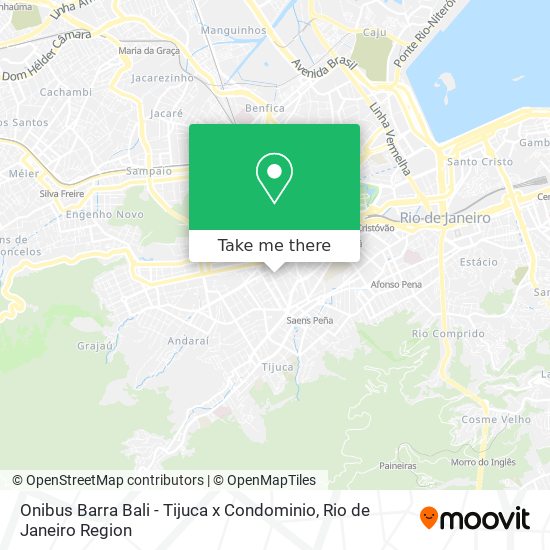 Onibus Barra Bali - Tijuca x Condominio map