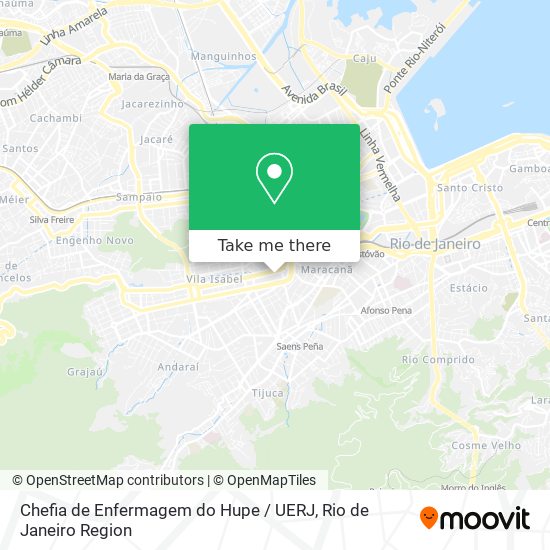Chefia de Enfermagem do Hupe / UERJ map
