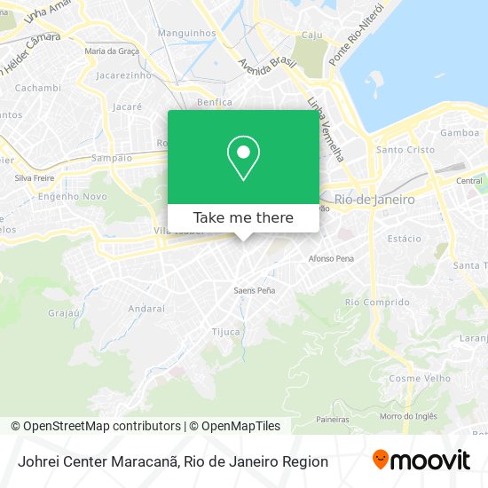 Johrei Center Maracanã map