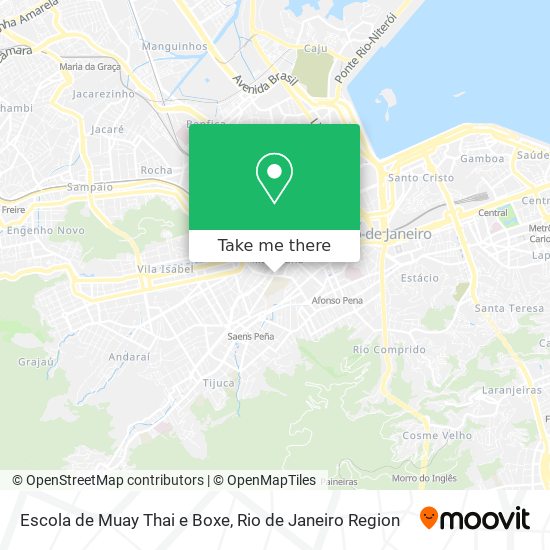 Mapa Escola de Muay Thai e Boxe