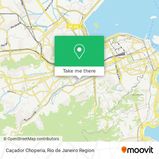 Caçador Choperia map