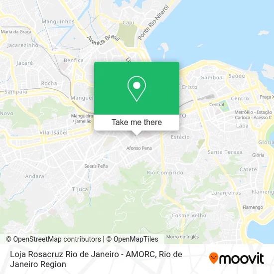 Loja Rosacruz Rio de Janeiro - AMORC map