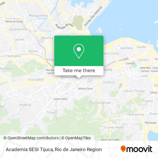 Academia SESI Tijuca map