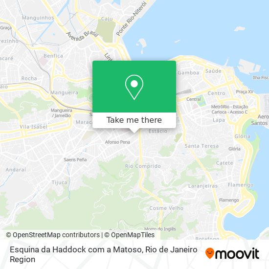 Esquina da Haddock com a Matoso map