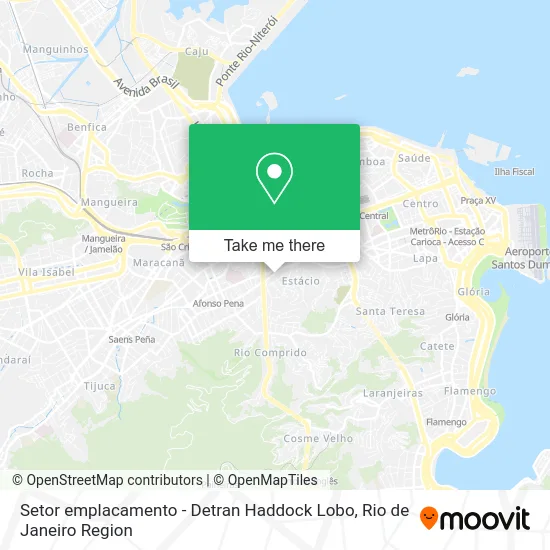 Setor emplacamento - Detran Haddock Lobo map