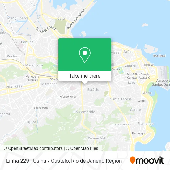 Linha 229 - Usina / Castelo map