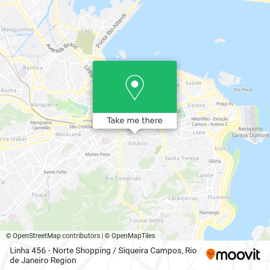 Linha 456 - Norte Shopping / Siqueira Campos map
