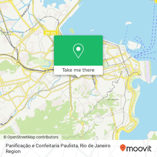 Mapa Panificação e Confeitaria Paulista