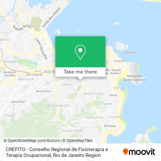 CREFITO - Conselho Regional de Fisioterapia e Terapia Ocupacional map