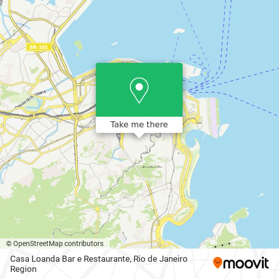 Mapa Casa Loanda Bar e Restaurante