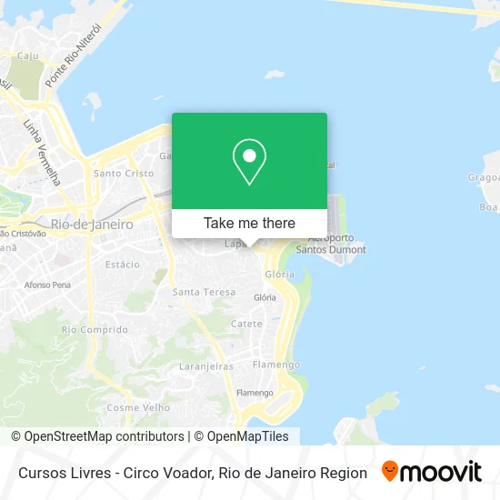 Cursos Livres - Circo Voador map